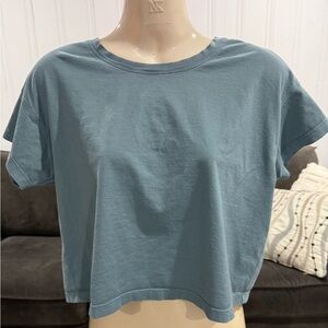 lululemon athletica teal  Crop Top
